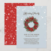 Holiday Party Invitation Kaart (Voorkant / Achterkant)