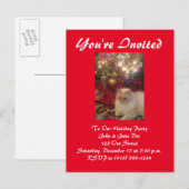 Holiday Party Invitation Uitnodiging Briefkaart (Voorkant / Achterkant)