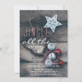 Holiday Party Jingle helemaal naar Rustic Wood Kaart (Voorkant)