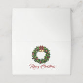 Holiday Party Place Card Plaatskaartje (Buitenkant ongevouwen)