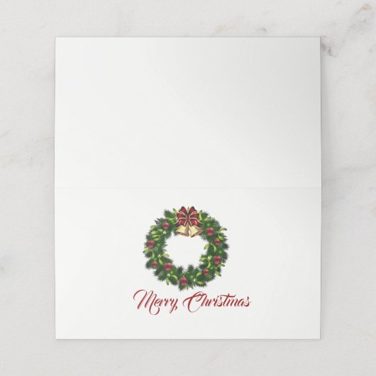 Holiday Party Place Card Plaatskaartje (Buitenkant ongevouwen)