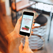 Holiday Party Red Truck Classic Custom Kaart