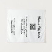 Holiday party Scan QR code details website social Wandkleed (Voorkant (horizontaal))