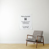 Holiday party Scan QR code details website social Wandkleed (In situ)