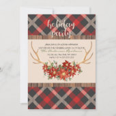 Holiday Party Woodland Antlers Kaart (Voorkant)