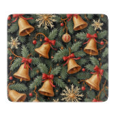 Holiday pattern, Christmas Bells with Snowflakes, Snijplank (Voorkant)
