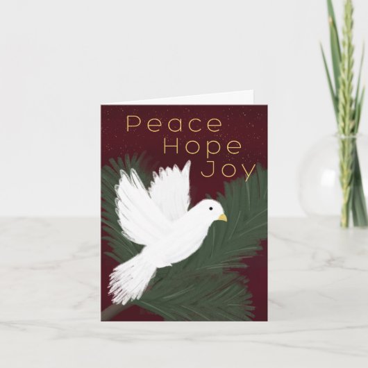 Holiday Peace dove Kaart (Voorkant)