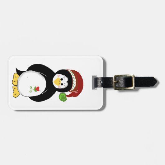 Holiday Penguin Bagagelabel (Voorkant horizontaal)