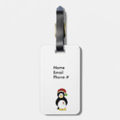 Holiday Penguin Bagagelabel (Achterkant verticaal)