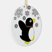 Holiday Penguin Keramisch Ornament (Rechts)