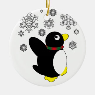 Holiday Penguin Keramisch Ornament