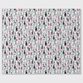 HOLIDAY PENGUIN PARTY CADEAUPAPIER (Vlak)