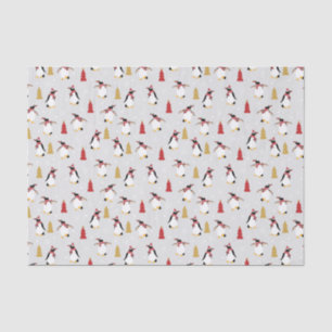 Holiday Penguin Pattern Tissuepapier