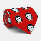 Holiday Penguin Stropdas (Opgerold)