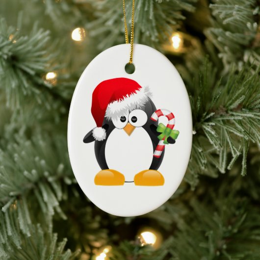 Holiday Penguin  versieringen Keramisch Ornament (Boom)