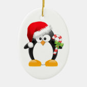 Holiday Penguin  versieringen Keramisch Ornament (Voorkant)