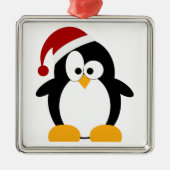 Holiday Penguin versieringen Metalen Ornament (Voorkant)