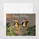 Holiday Penguins Briefkaart (Voorkant / Achterkant)
