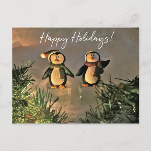 Holiday Penguins Briefkaart (Voorkant)