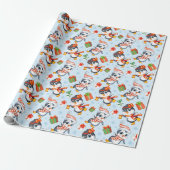 Holiday Penguins Cadeaupapier (Uitgerold)