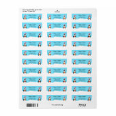 Holiday Penguins Retouradreslabels Etiket (Full Sheet)