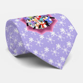 Holiday Penguins Stropdas (Opgerold)