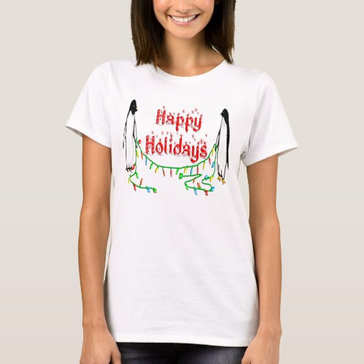 Holiday Penguins T-shirt (Voorkant)