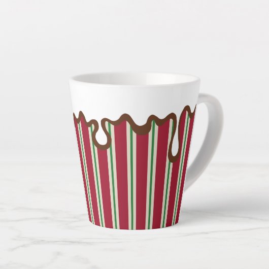 Holiday Peppermint Coffee Cup Latte Mok (Rechterhoek)