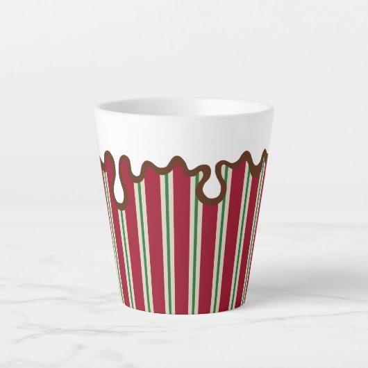 Holiday Peppermint Coffee Cup Latte Mok (Voorkant)