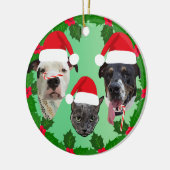 Holiday Pets Keramisch Ornament (Links)