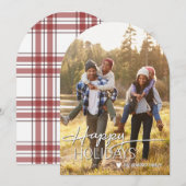 Holiday Photo card, Christmas, Holiday Kaart (Voorkant / Achterkant)