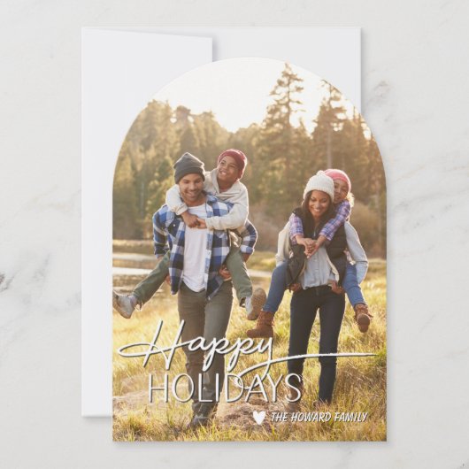 Holiday Photo card, Christmas, Holiday Kaart (Voorkant)