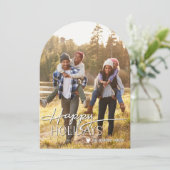 Holiday Photo card, Christmas, Holiday Kaart (Staand voorkant)