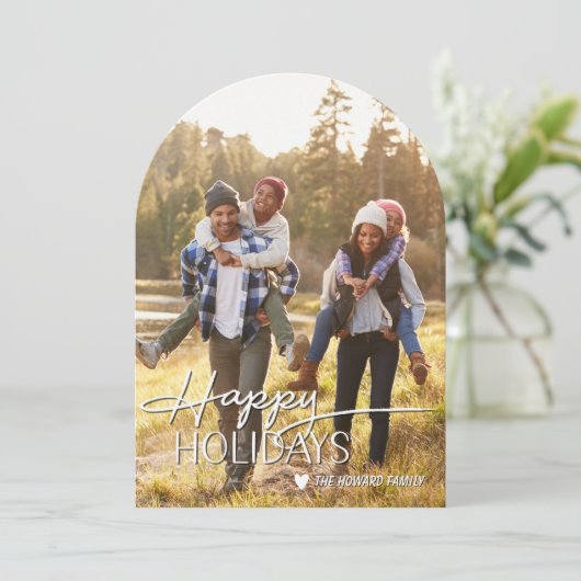 Holiday Photo card, Christmas, Holiday Kaart (Staand voorkant)