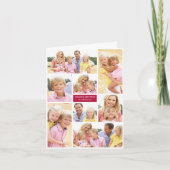 Holiday Photo Collage kerstkaart (Voorkant)