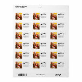 Holiday Photo Holiday Cute Santa Kerstmis Etiket (Full Sheet)