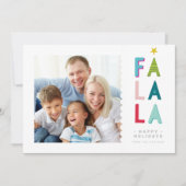 HOLIDAY PHOTO leuk a la bold creative colorting Feestdagenkaart (Voorkant)