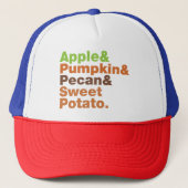 Holiday Pies ~ Festive Xmas Thanksgiving Christmas Trucker Pet (Voorkant)