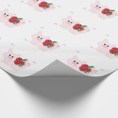 Holiday Piglet Cadeaupapier (Hoek)