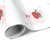 Holiday Piglet Cadeaupapier (Rol Hoek)