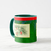 Holiday Pine Art Coffee Mok (Voorkant links)