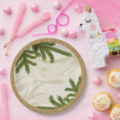 Holiday Pine Boughs Comfort and Joy Papieren Bordje (Feest)