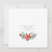 Holiday Pine en Gold Bridal Shower Kaart (Achterkant)