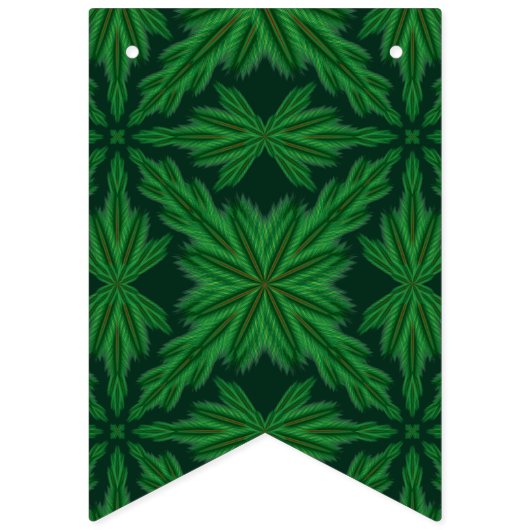Holiday Pines Forest Swallowtail Bunting Banner (Tweede vlag)