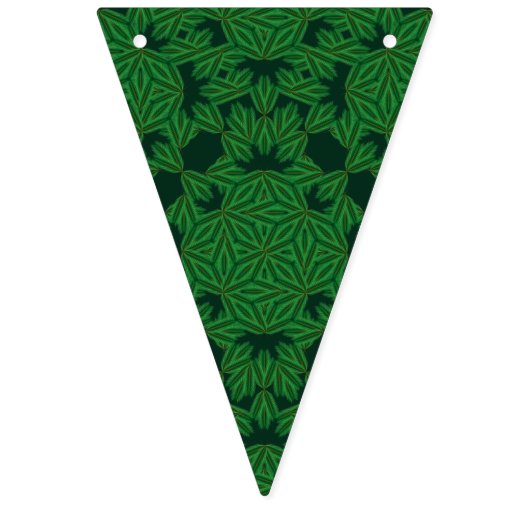 Holiday Pines Forest Triangle Bunting Banner (Eerste vlag)