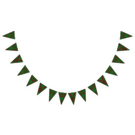 Holiday Pines Garnet Driehoek Bunting Banner