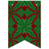 Holiday Pines Granaat Swallowtail Bunting Banner (Tweede vlag)