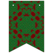 Holiday Pines Granaat Swallowtail Bunting Banner (Eerste vlag)