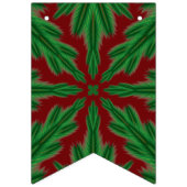 Holiday Pines Granaat Swallowtail Bunting Banner (Derde vlag)