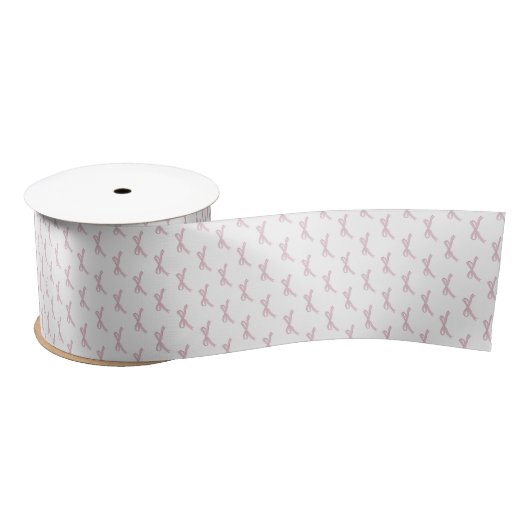 Holiday Pink Bow Coquette Satijnen Lint (Spoel)